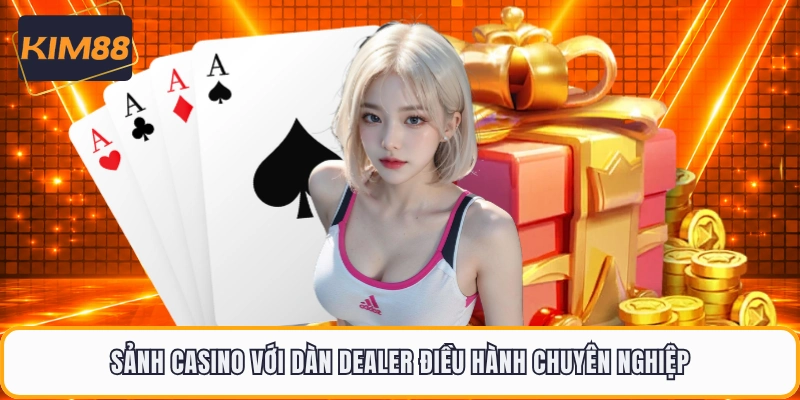 Sảnh casino với dàn Dealer điều hành chuyên nghiệp